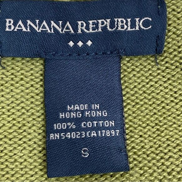 Banana Republic Factory Striped Square Neck Sweater Olive Green Small - Picture 8 of 11